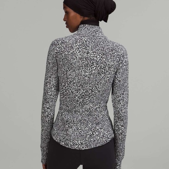 Lululemon Instill Jacket Warped Grain Alpine White Black - size 4 - Picture 4 of 7